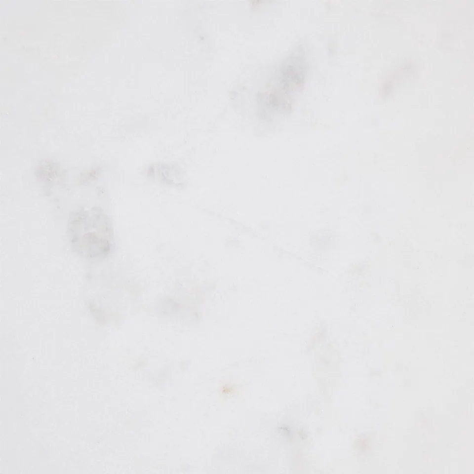 Table de chevet japandi carrée Oslo en marbre blanc, vue 7